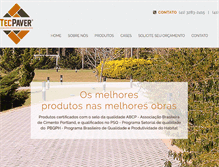 Tablet Screenshot of paver.com.br